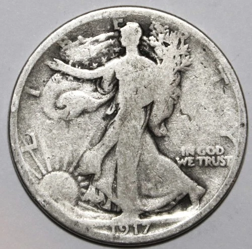 1917-P Walking Liberty Half Dollar - Good/Very Good - #0713EC