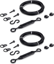Durable Anti-Sag Gate Kits for Wooden Fence, Gate Support Cable Kit in Zinc, Ant