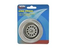 Valterra A01-2011VP Chrome RV Sink Drain w/ Strainer Basket