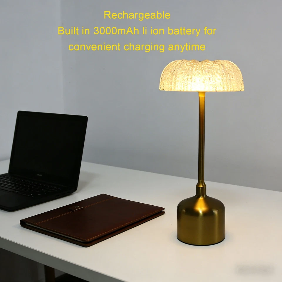 Vintage Mini LED Table Night Light For Bedroom Living Room Nordic Design BAK - Bild 3 von 4
