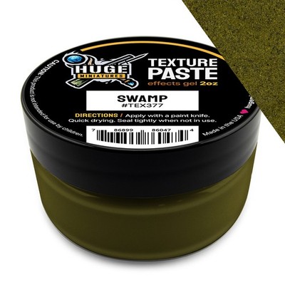 Huge Miniatures Texture Paste, Swamp Model Basing   2oz Resealable Jar