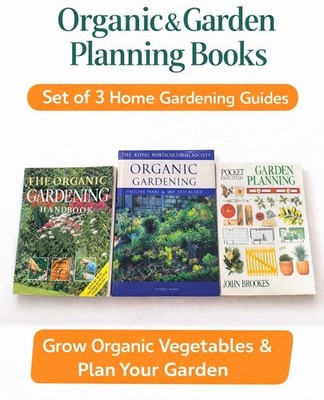 Organic Gardening Planning Books 3 - RHS Garden Grow Your Own Vegetables Guide