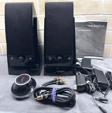 Rocketfish RF-WS01 Wireless Bookshelf Speakers w Sender Adapter Tested
