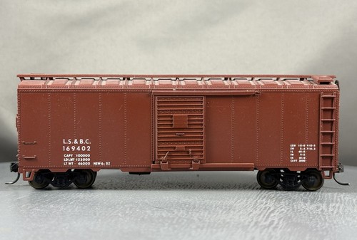 Athearn - LS & BC - 40' Box Car + Wgt # 169402 con Kadees | Condition: Used