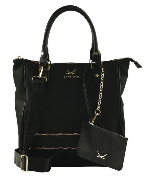 Sansibar Shopper Handtasche UmhäNgetasche Utensilientasche Black Schwarz Neu-image