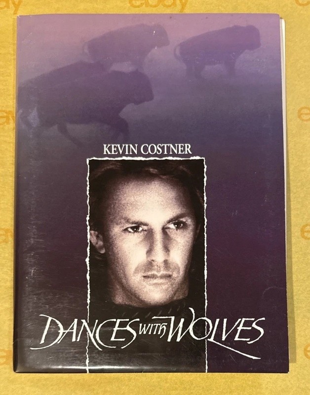DANCES WITH WOLVES 1990 KEVIN COSTNER MOVIE PRESS KIT + 12 PHOTOS + PROGRAM