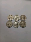 Lot Of 6 90 Percent Silver Washington Quarters