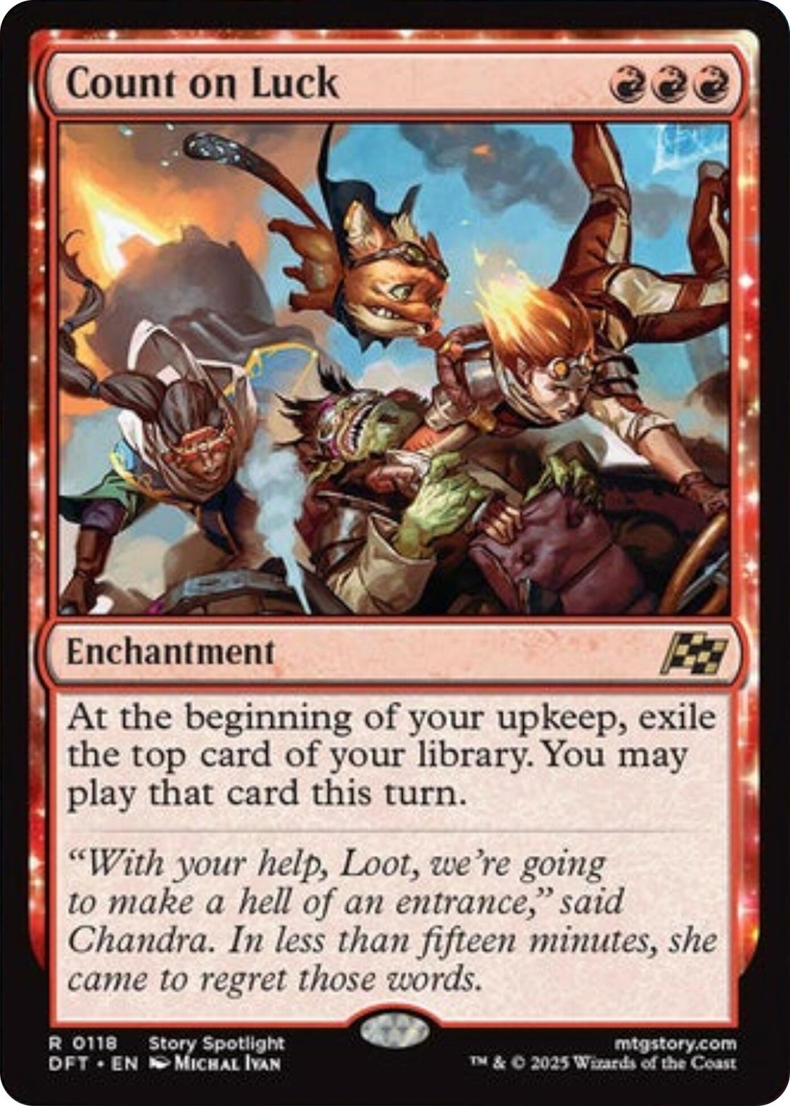 Count on Luck [DFT - 118] Rare NM Aetherdrift