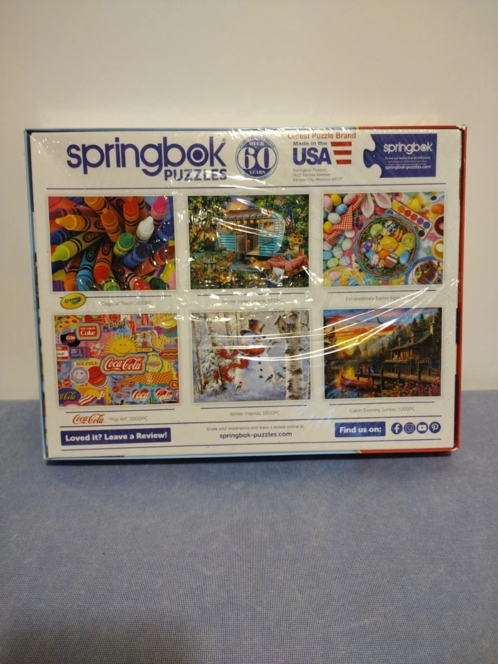 New / Sealed Bird Bath 500 Piece Jigsaw Puzzle Springbok  (Made in USA) - Image 2 of 4