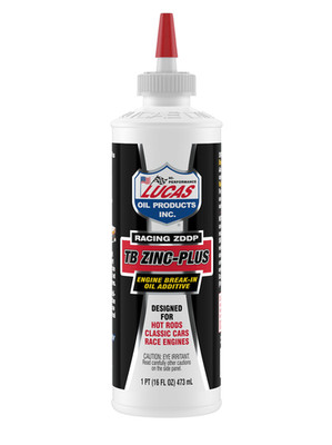 Lucas Oil 10063 TB Zinc-Plus Engine Break-In Oil Additive, 16 oz Bottle