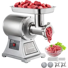 VEVOR 1.5HP Commercial Electric Meat Grinder 1100W Stainless 550lbs/h Heavy Duty