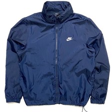 Nike Sportswear Men s Navy Blue Full Zip Hooded Windrunner Windbreaker Jacket L