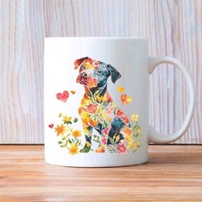 Cute Dog Hund Bunte Zeichnung Nr 1 Mug Tasse Keramiktasse Geschenk Kaffeetasse