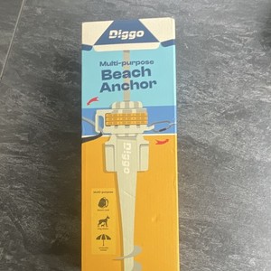Diggo Locking Rotating Head Beach Anchor, White Plastic, VJ003
