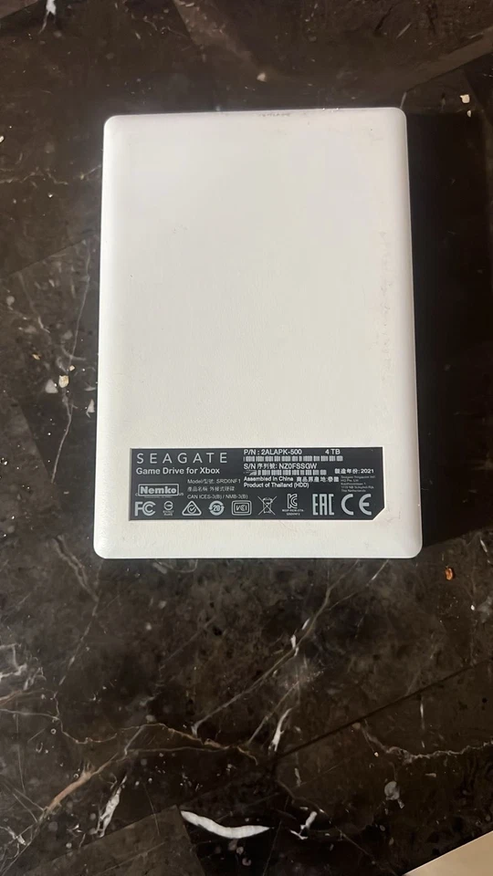 Seagate Game Drive for Xbox Game Special Edition 4TB White - Image 2 of 2