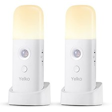 Motion Sensor Night Light, 2000mAh Rechargeable Night Two Pack Warm White