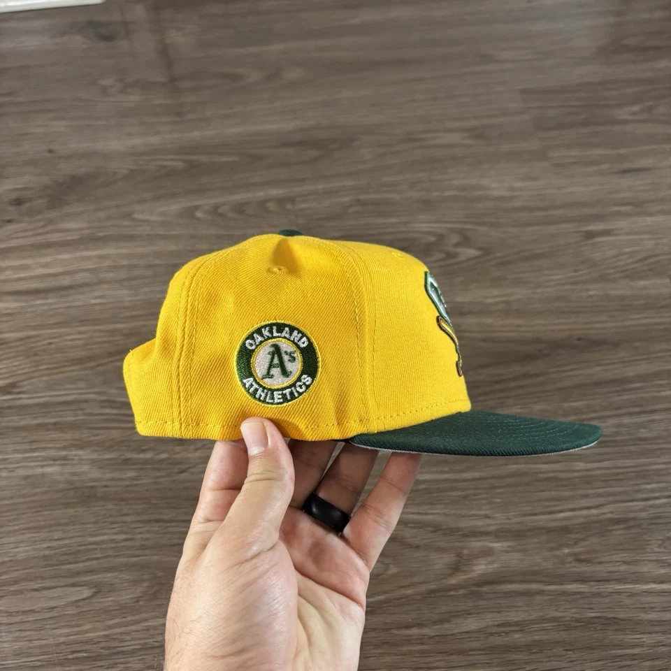 Oakland Athletics Elephant Logo New Era Hat Snap Back Youth Size Cooperstown - Image 2 of 4