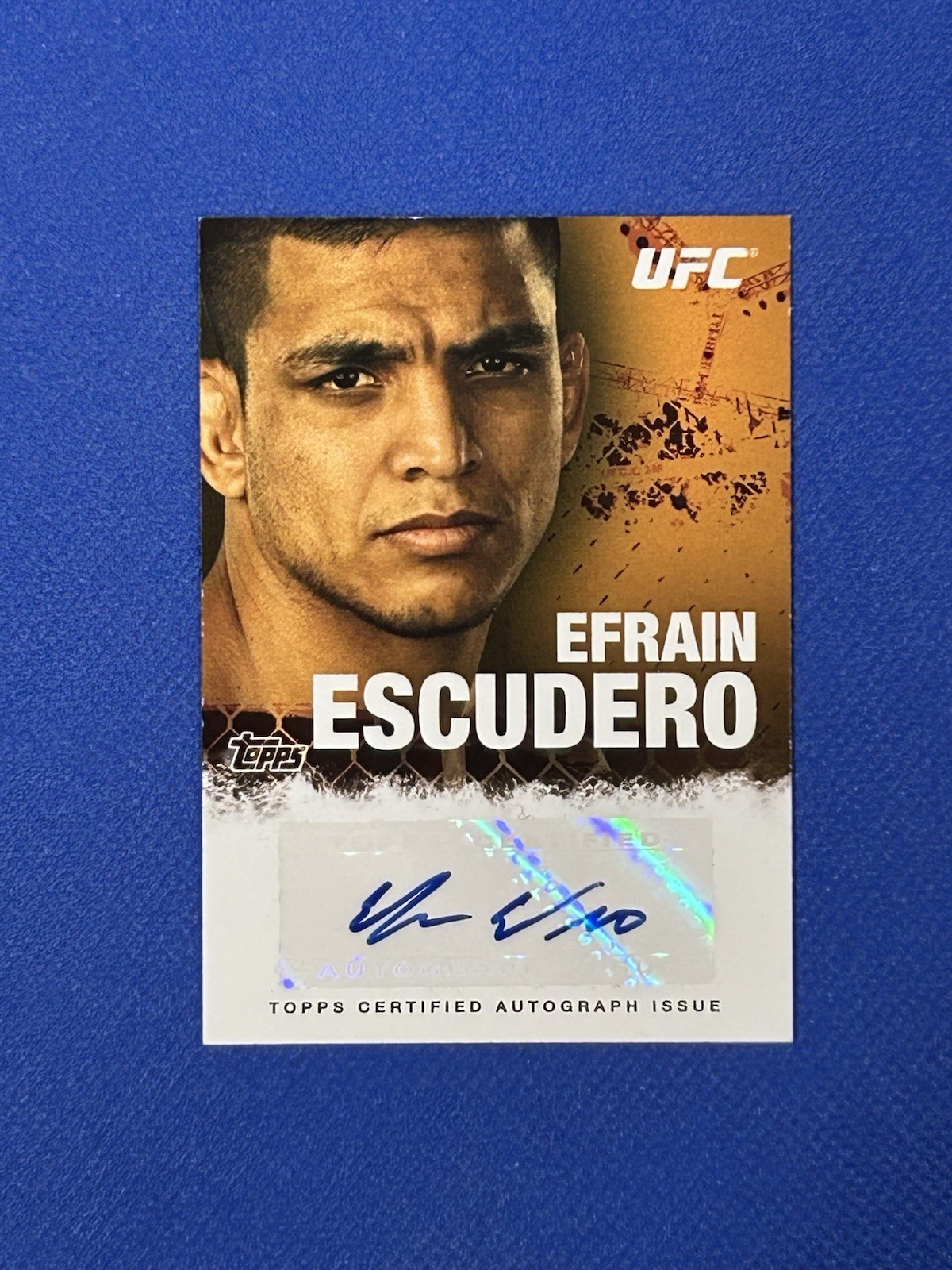 2010 Topps UFC Series 4 Fighter Autograph Efrain Escudero #FA-EE auto XX