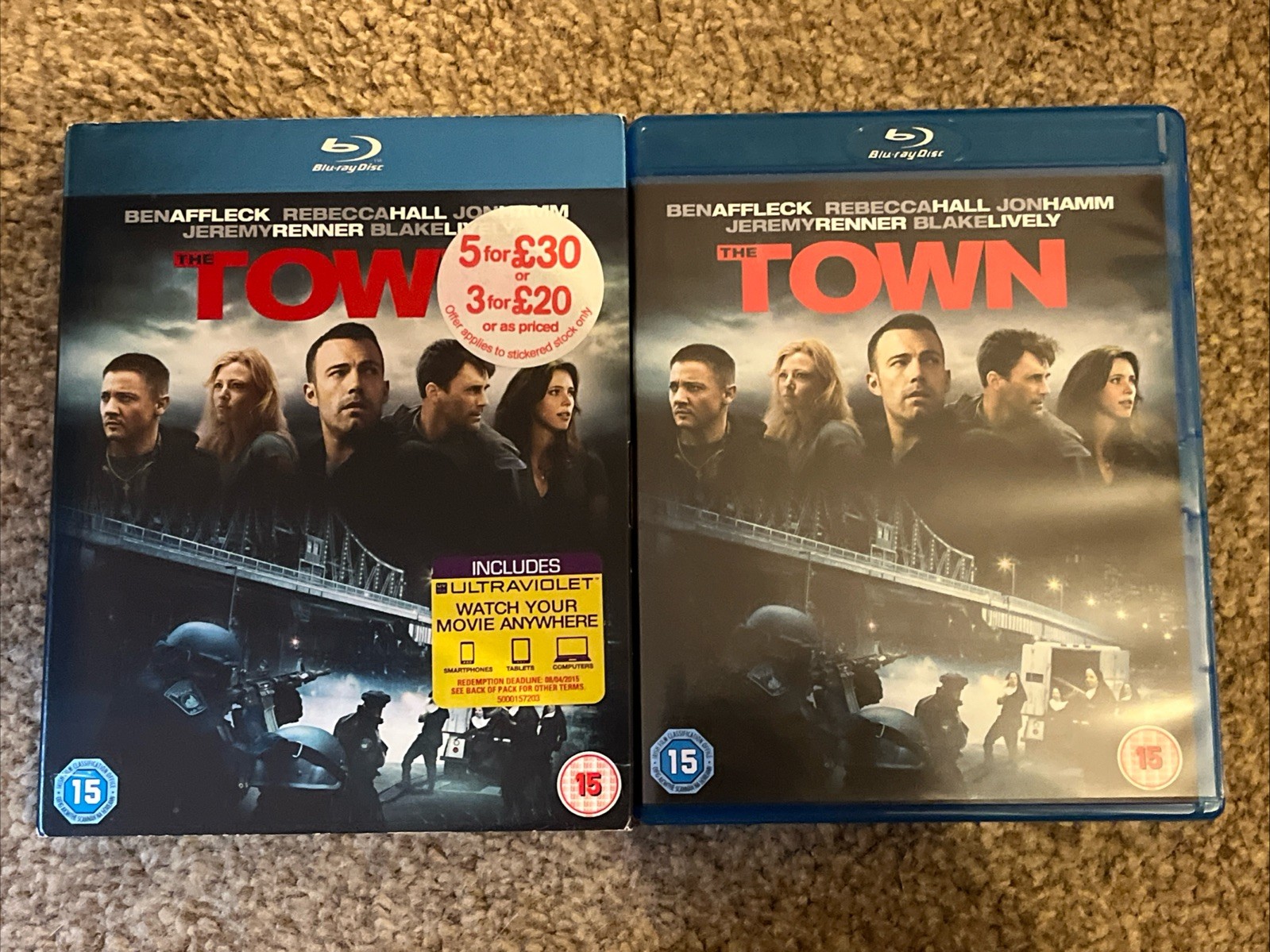 The Town Blu Ray With Rare slipcover
