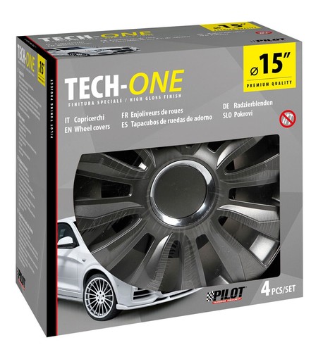 Avalone Pro Dark - Set 4 copricerchi - Ø 15" - Foto 2 di 6
