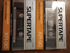 Realistic Supertape Blank Cassettes Nos Lot Of 2
