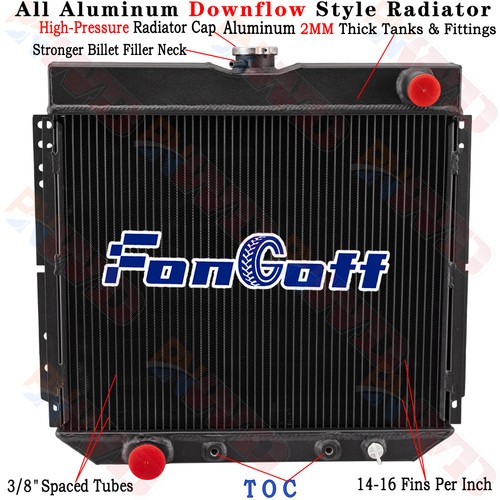 CC339 3 Row Radiator For 1967-1970 Ford Mustang Falcon/1966-1973 Mercury Comet