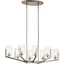 Kichler Lighting 52315CLP Nye Pendant Classic Pewter