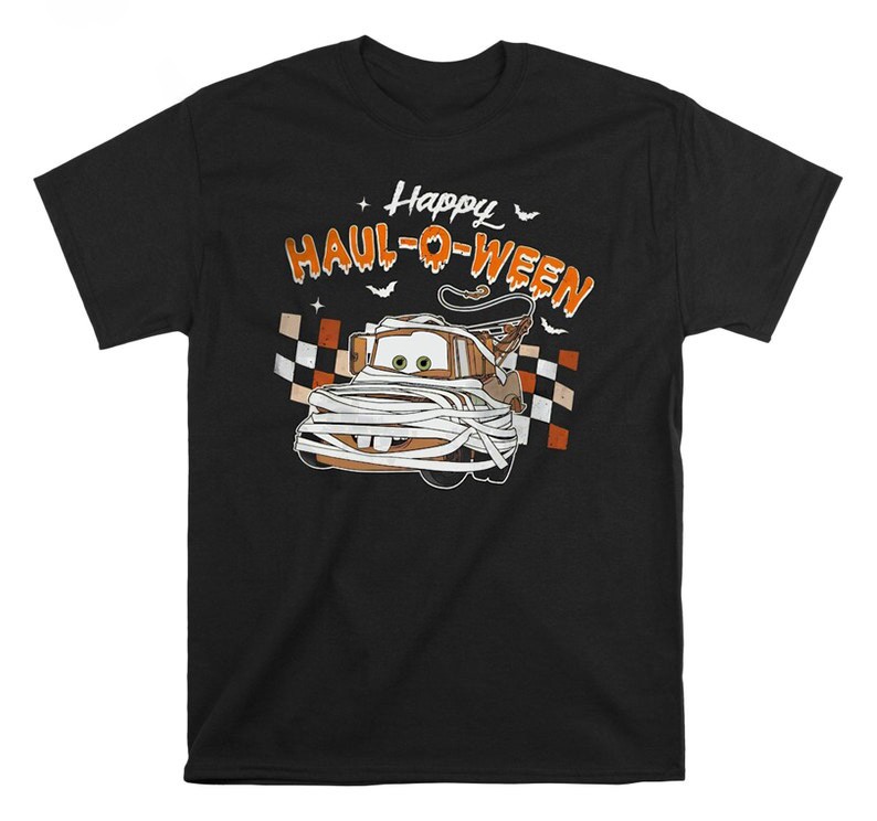 Pixar Cars Tow Mater Cosplay Mummy Happy Haul-O-Ween Tshirt Men Women
