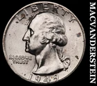 1949-D Washington Quarter- Silver- Choice Gem Brilliant Unc Luster #J6511