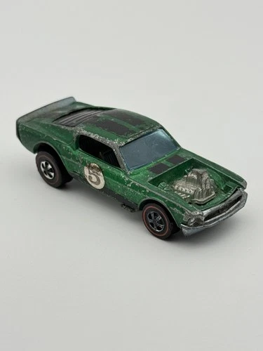 Vintage hot wheels redline mustang boss hoss HK base Dark Interior