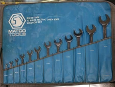 Matco Tools SWOE12MK 12pc Metric Double Open End Wrench Set