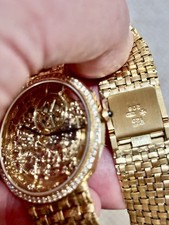 STUNNING & RARE VACHERON CONSTANIN PATRIMONY SKELETON DIAMOND BEZEL WATCH! 5