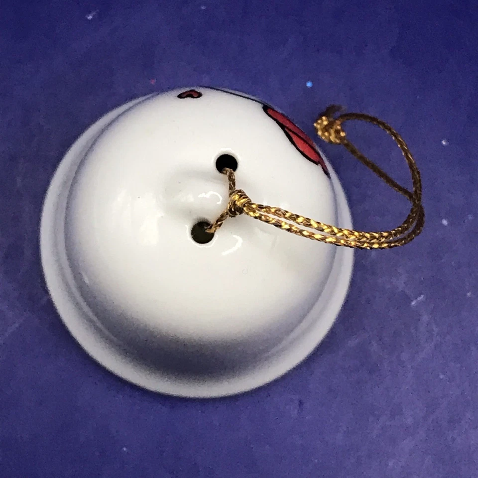 De colección 1958 Snoopy and Woodstock Peanuts Navidad Campana Adorno Como Nuevo Foto 4 de 4