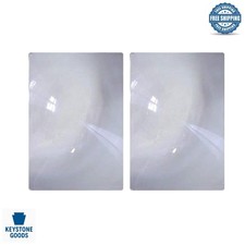 2 Pack Full Page 3X Magnifying Sheets - Clear Flexible Fresnel Lenses for Rea...