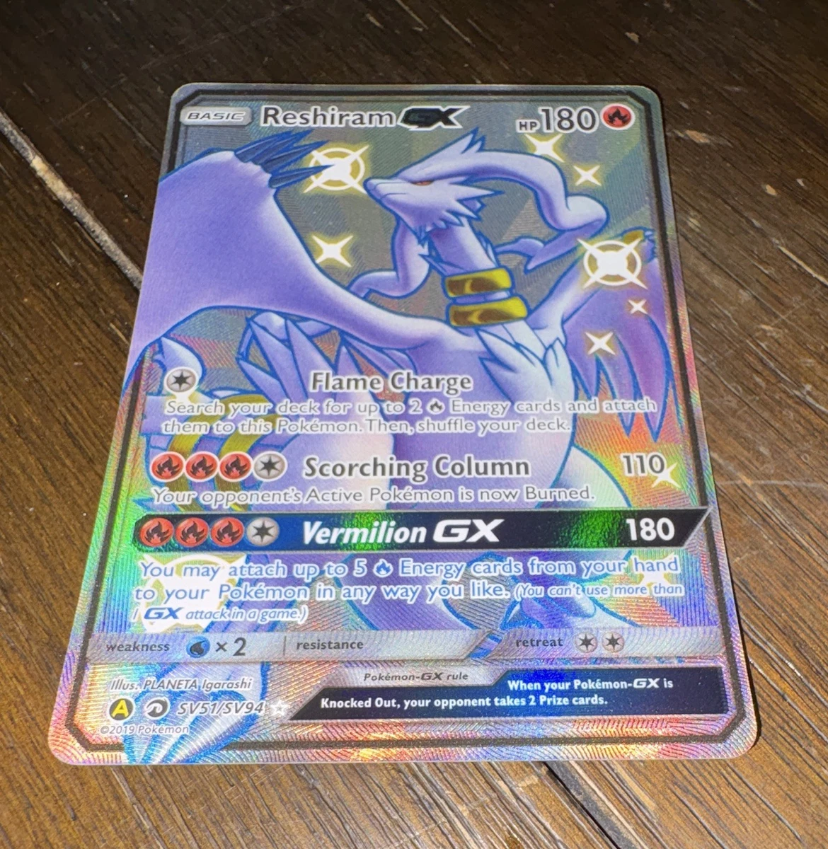 Reshiram Holo Pokémon TCG Individual Collectible Card Game Cards