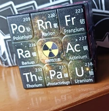 Magic Puzzle Cube Math Chemistry Element Pattern Educational Fidget Toys 3X3