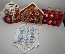 Cook With Color (CWC) Christmas Holiday Straw Toppers Covers BNWT