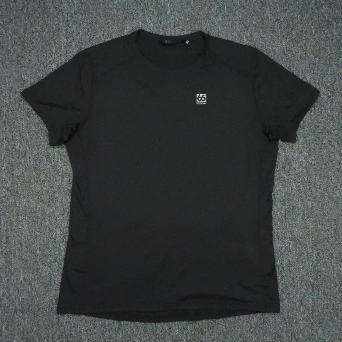 66 North Shirt Womens XL Black Performance Short Sleeve Adalvik T