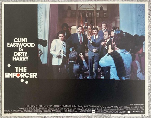 CLINT EASTWOOD IS DIRTY HARRY IN THE ENFORCER ORIG VINTAGE US LOBBY SET OF 8 - Picture 7 of 8