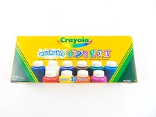 Vintage 2003 Crayola Washable Kids Paint 10 Assorted Colors