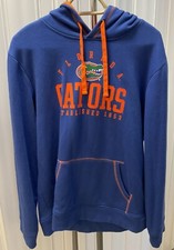 Florida Gators Hoodie Sweatshirt Football Men  s Large Blue Orange Pullover NWOT