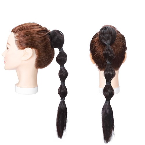 Claw on Hair Ponytail Clip In as Real Human Hair Extensions Bubble Pony Tail US - Picture 18 of 20