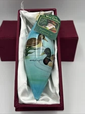 Old World Christmas Ornament 5" Mallards Inside Art Hand Painted