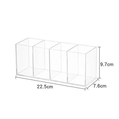 Transparent Eyebrow Pencil Brush Holder Acrylic Organizer Cosmetics Storage Box - Bild 31 von 31