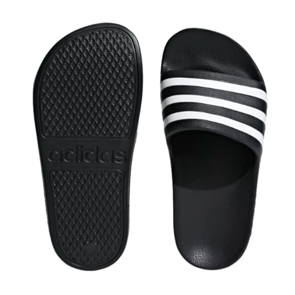 Adidas Adilette Aqua Black Kids Sliders Slides Flip Flops Sandals Slippers - Image 3 of 3