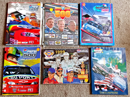 6 NASCAR Official Souvenir Program 1990s