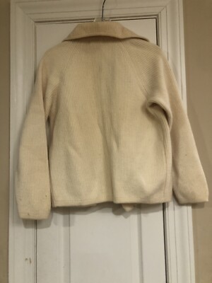 Vintage 60s 70s Wool Women's Knit Cardigan Sweater Sears Roebuck M