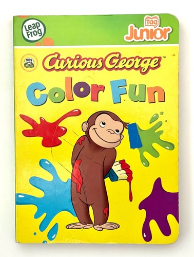 Tag Junior Curious George Color Fun Leap Frog Leapreader Board Book - Picture 3 of 4