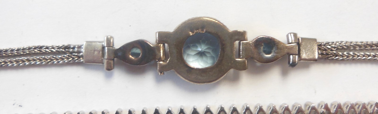 6 Sterling Silver Bracelets Assorted Colored & Cl… - image 7