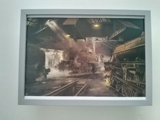 David Shepherd Steam Train Print 'Willesden Steam Sheds' FRAMED